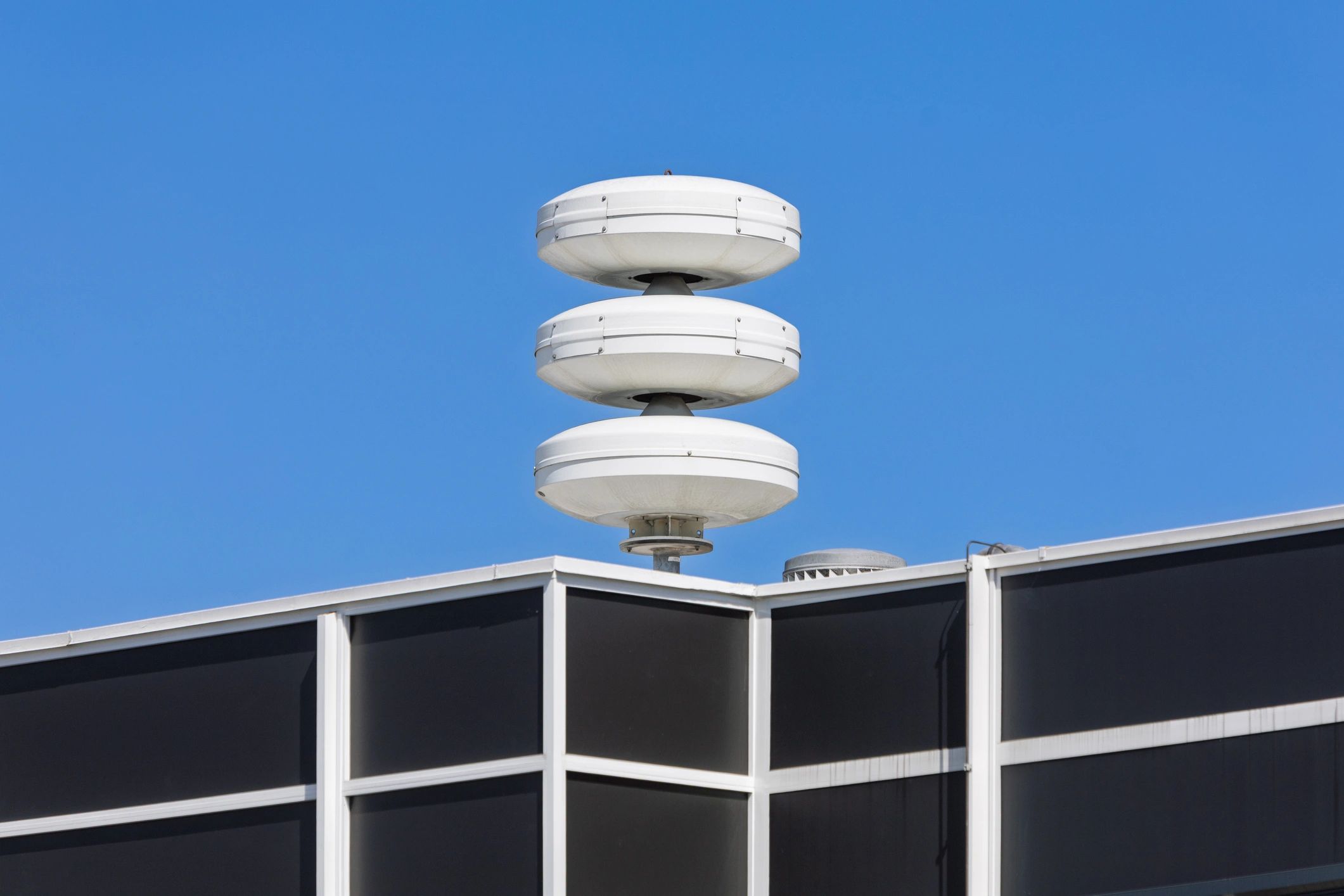 Outdoor siren system representing RF and sensing infrastructure